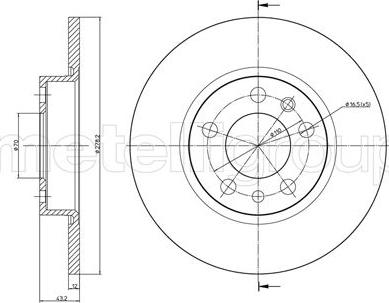 Trusting DF1089 - Тормозной диск autosila-amz.com