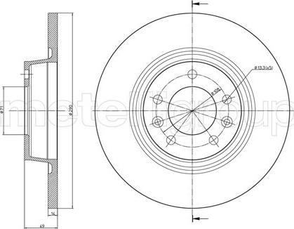 Trusting DF1178 - Тормозной диск autosila-amz.com