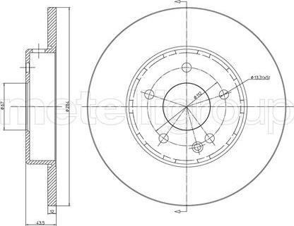 Trusting DF131 - Тормозной диск autosila-amz.com