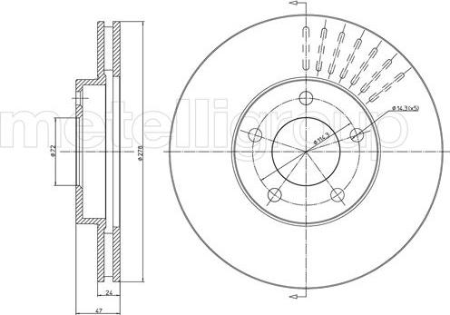 Trusting DF126 - Тормозной диск autosila-amz.com