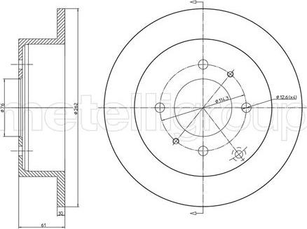 Trusting DF845 - Тормозной диск autosila-amz.com