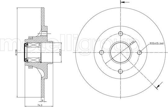 Trusting DF830A - Тормозной диск autosila-amz.com