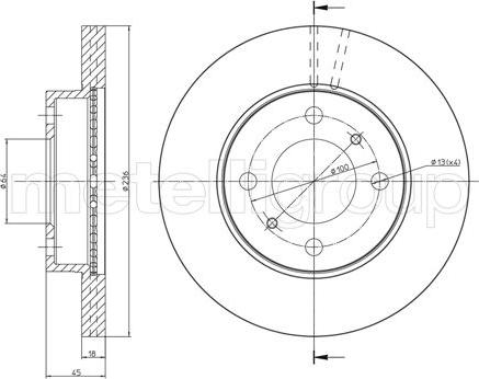 Trusting DF305 - Тормозной диск autosila-amz.com