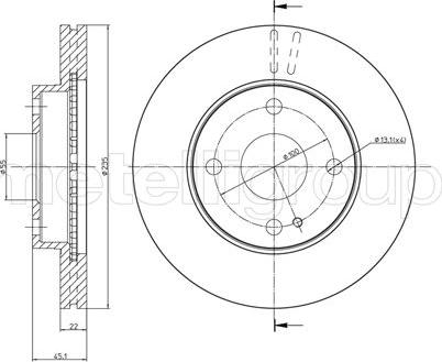 Trusting DF234 - Тормозной диск autosila-amz.com