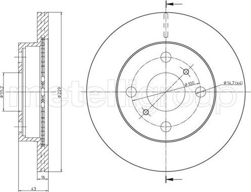 Trusting DF792 - Тормозной диск autosila-amz.com