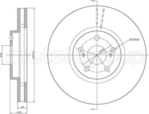 Trusting DF715 - Тормозной диск autosila-amz.com