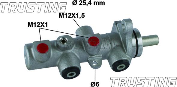 Trusting PF922 - Главный тормозной цилиндр autosila-amz.com