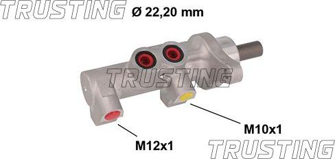 Trusting PF972 - Главный тормозной цилиндр autosila-amz.com