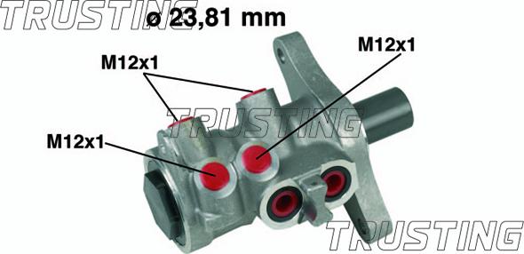 Trusting PF480 - Главный тормозной цилиндр autosila-amz.com