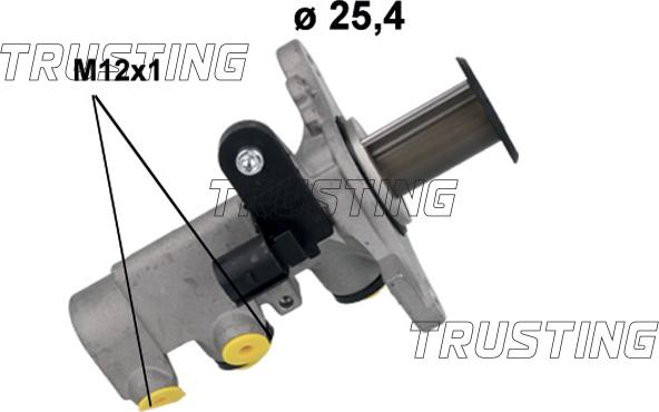 Trusting PF1251 - Главный тормозной цилиндр autosila-amz.com