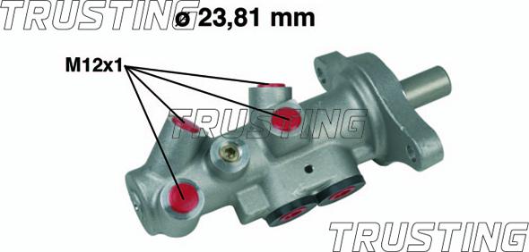 Trusting PF241 - Главный тормозной цилиндр autosila-amz.com