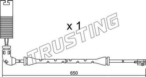 Trusting SU.147 - Сигнализатор, износ тормозных колодок autosila-amz.com