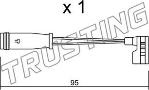 Trusting SU.164 - Сигнализатор, износ тормозных колодок autosila-amz.com