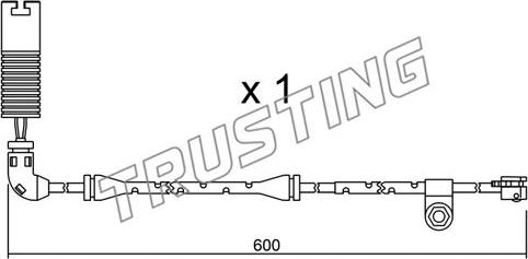 Trusting SU.112 - Сигнализатор, износ тормозных колодок autosila-amz.com