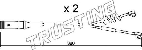 Trusting SU.175K - Сигнализатор, износ тормозных колодок autosila-amz.com