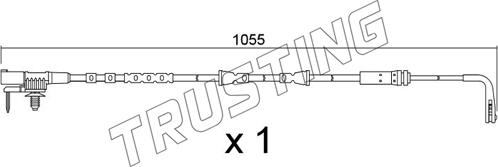 Trusting SU.391 - Сигнализатор, износ тормозных колодок autosila-amz.com