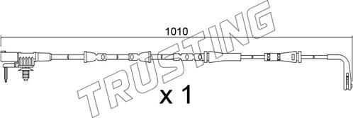 Trusting SU.397 - Сигнализатор, износ тормозных колодок autosila-amz.com