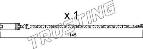 Trusting SU.301 - Сигнализатор, износ тормозных колодок autosila-amz.com