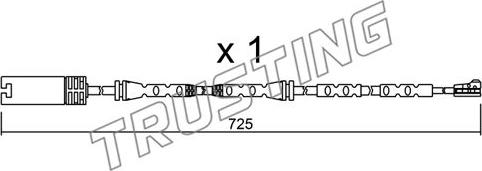 Trusting SU.302 - Сигнализатор, износ тормозных колодок autosila-amz.com