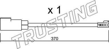 Trusting SU.339 - Сигнализатор, износ тормозных колодок autosila-amz.com