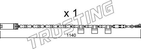 Trusting SU.325 - Сигнализатор, износ тормозных колодок autosila-amz.com