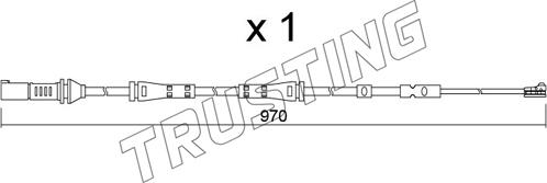 Trusting SU.375 - Сигнализатор, износ тормозных колодок autosila-amz.com