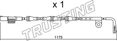 Trusting SU.253 - Сигнализатор, износ тормозных колодок autosila-amz.com