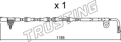 Trusting SU.229 - Сигнализатор, износ тормозных колодок autosila-amz.com