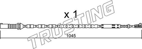 Trusting SU.279 - Сигнализатор, износ тормозных колодок autosila-amz.com