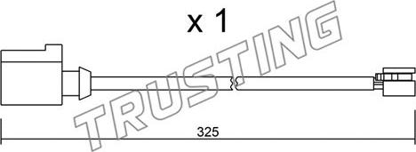 Trusting SU.271 - Сигнализатор, износ тормозных колодок autosila-amz.com