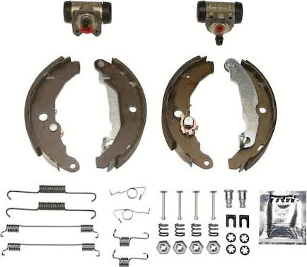 TRW BK1642 - Комплект тормозных колодок, барабанные autosila-amz.com