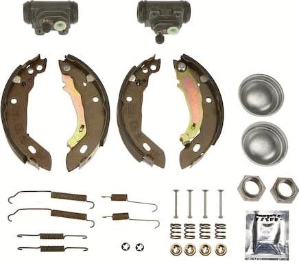TRW BK1136 - Комплект тормозных колодок, барабанные autosila-amz.com