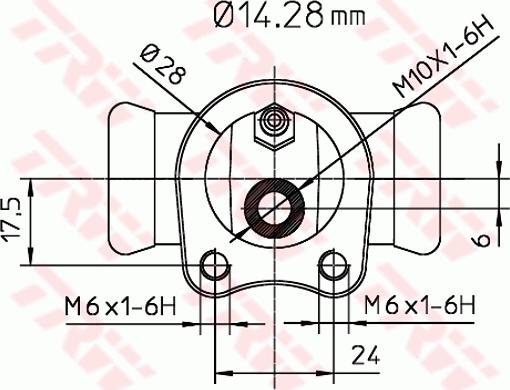 TRW BWA109 - K1417=101-186 [550113] !задн. торм. цил.\ Opel Corsa A/ Kadett E 84> autosila-amz.com