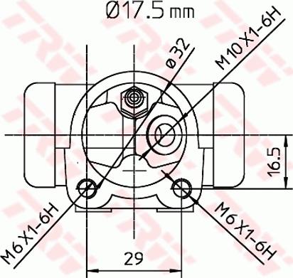 TRW BWC248 - Цилиндр торм раб задн autosila-amz.com