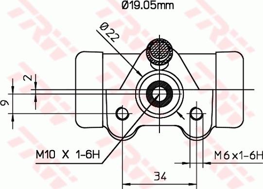 TRW BWD127 - K1980=K1985=101-114 [113595030] !задн. торм. цил.\ Skoda Favorit 86> autosila-amz.com