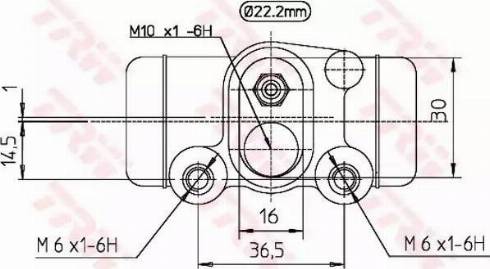 TRW BWH298 - Колесный тормозной цилиндр autosila-amz.com