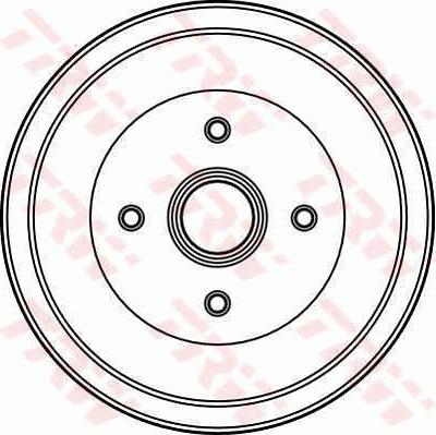 TRW DB4019 - Тормозной барабан autosila-amz.com