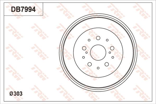 TRW DB7994 - Тормозной барабан autosila-amz.com