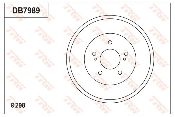 TRW DB7989 - Тормозной барабан autosila-amz.com