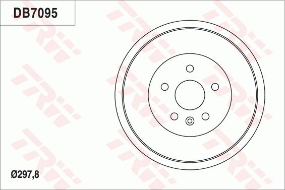 TRW DB7095 - Тормозной барабан autosila-amz.com