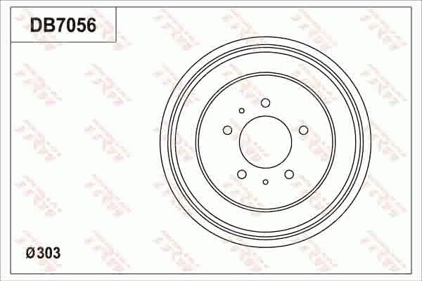 TRW DB7056 - Тормозной барабан autosila-amz.com