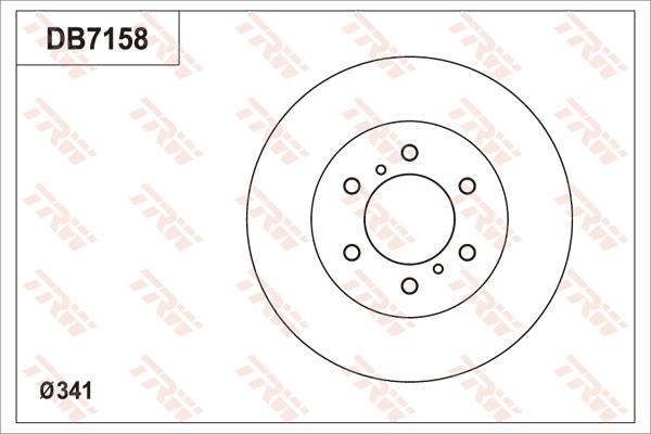 TRW DB7158 - Тормозной барабан autosila-amz.com