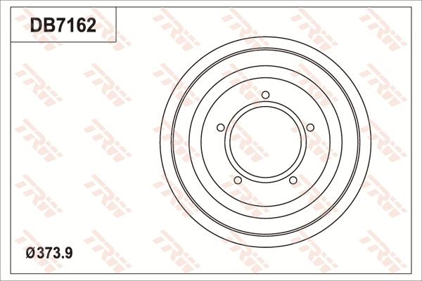 TRW DB7162 - Тормозной барабан autosila-amz.com