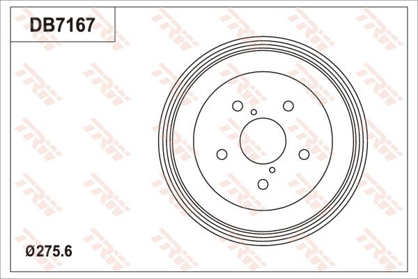 TRW DB7167 - Тормозной барабан autosila-amz.com