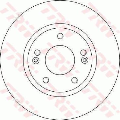 TRW DF4408 - Тормозной диск autosila-amz.com