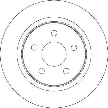 TRW DF4422 - Диск тормозной FORD Focus 2,C-Max,VOLVO C30,S40,V50 задний (1шт.) TRW autosila-amz.com