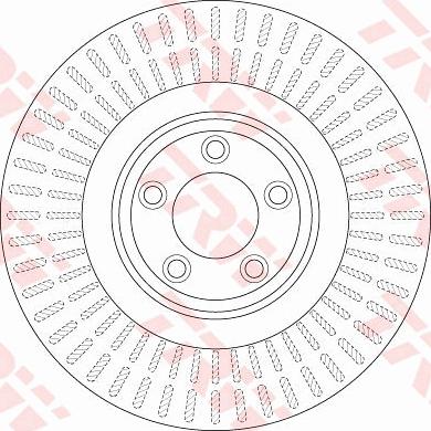 TRW DF6146S - Тормозной диск autosila-amz.com