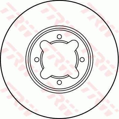 TRW DF1928 - Тормозной диск autosila-amz.com