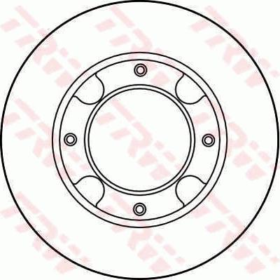 TRW DF1970 - Тормозной диск autosila-amz.com