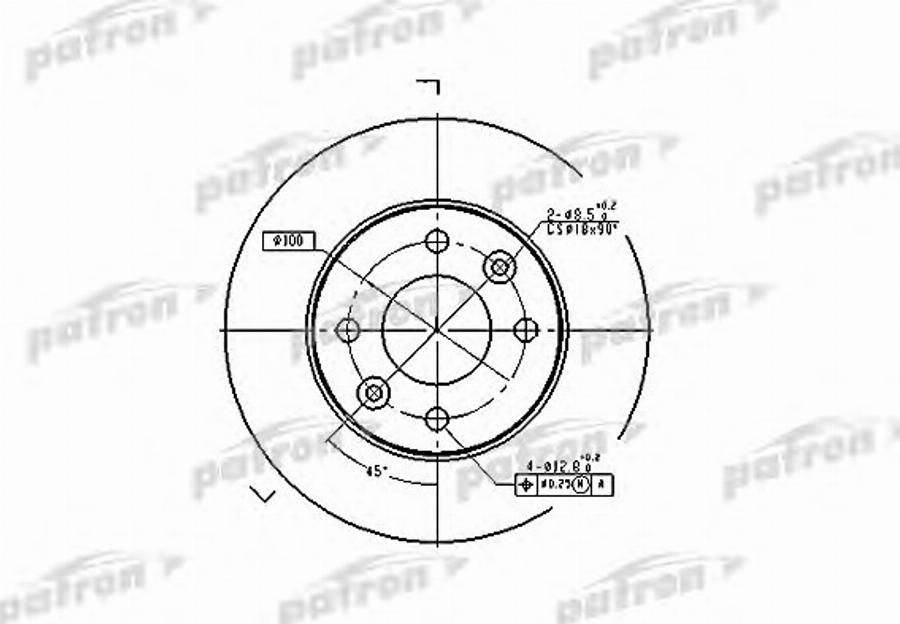 TRW DF1015BP - Тормозной диск autosila-amz.com